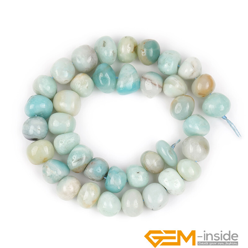 Natural Stone 8-10×10-12mm Freeform Nugget Loose Beads For Jewellery Making 15″