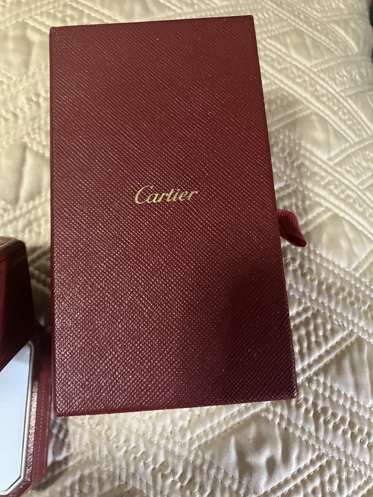 Authentic Cartier Ring Box & Accessories Box