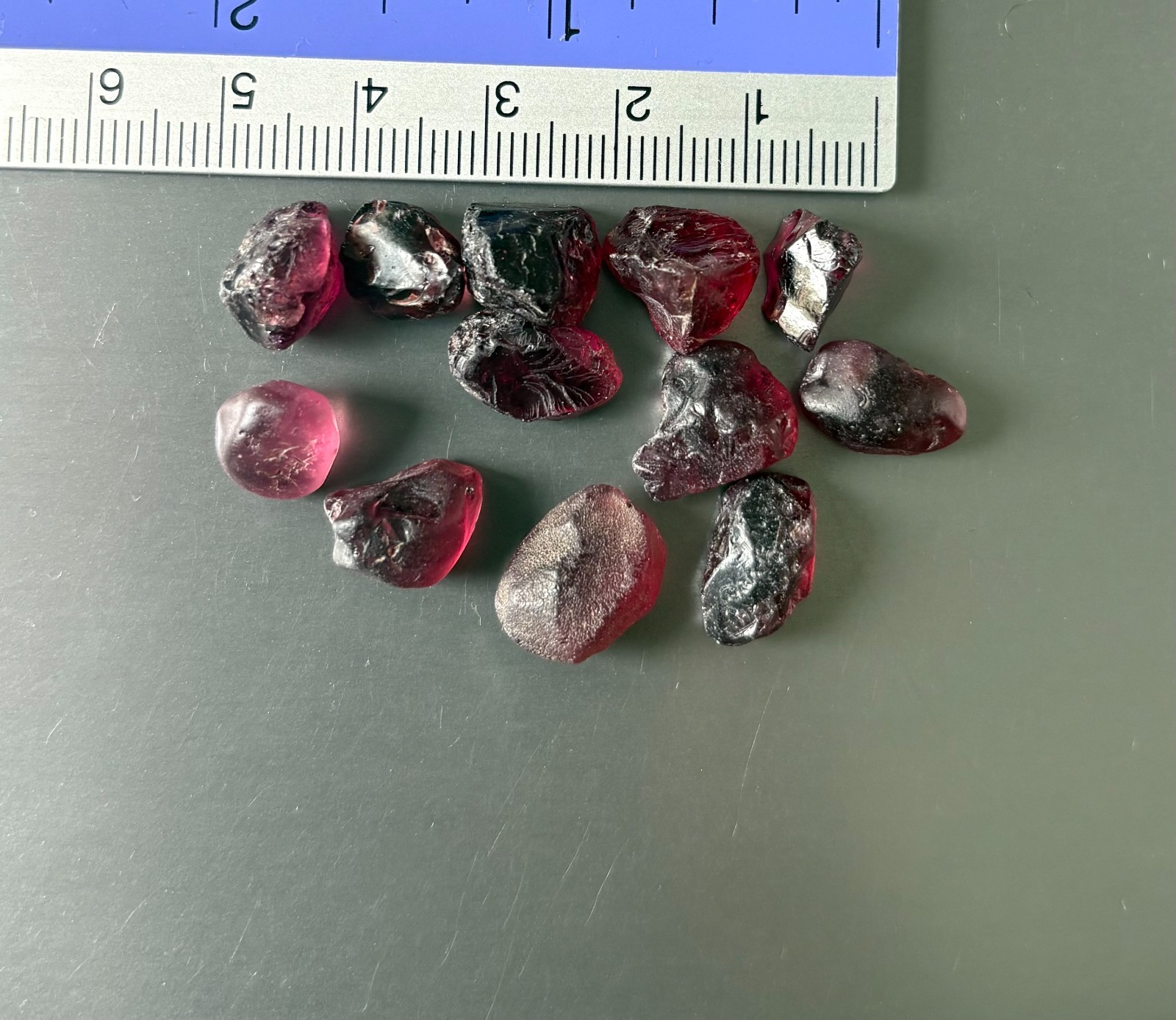 Lot 83 cts Natural Reddish Violet Colour Rhodolite Garnet Rough From Tanzania