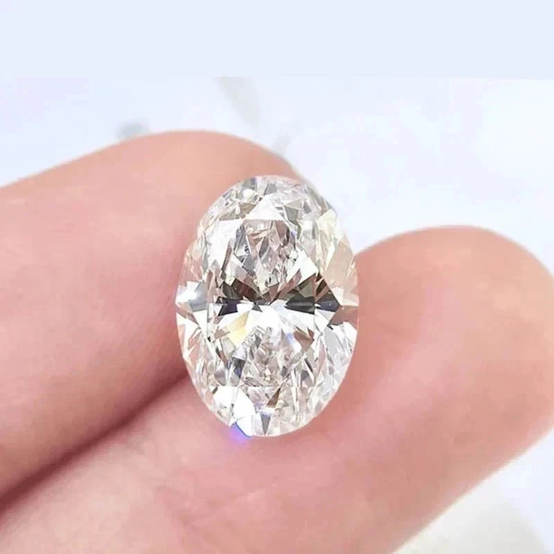 6.50 CT Natural White Diamond 10×14 mm 1 Pcs Oval Cut VVS1 D Grade Certified D1