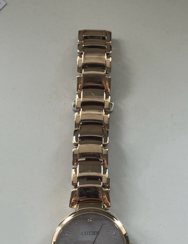 Citizen Eco-Drive Women’s Rose Gold Watch EM0853-81Y – Stunning Mother Of Pearl!