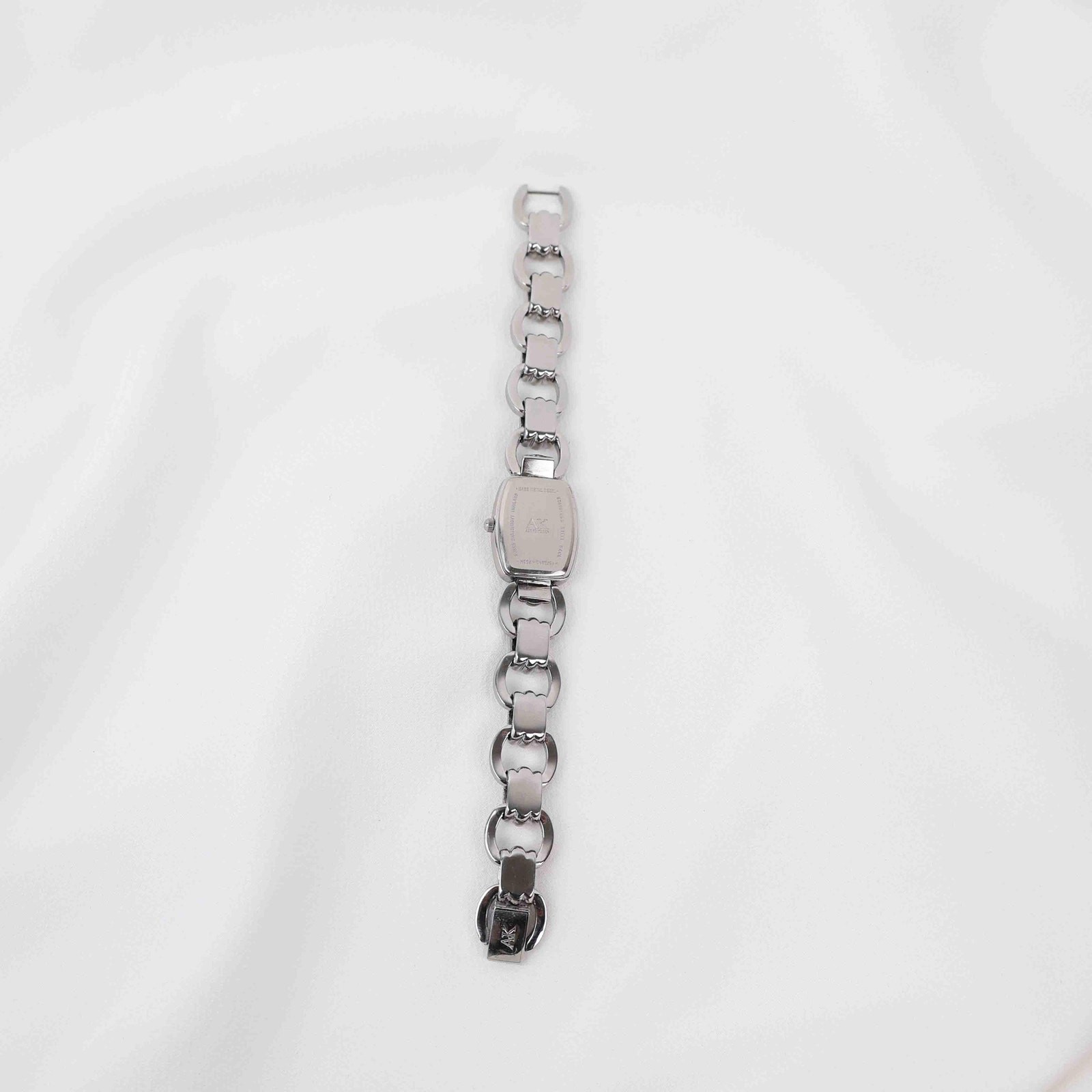 Vintage Anne Klein Rectangle Face Watch – Silver Tone Bracelet (Working Battery)