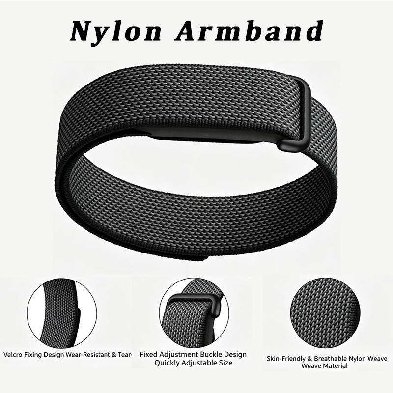 Nylon Sports Adjustable Loop Armband Bicep Strap For Google Fitbit Air Pre-Sale