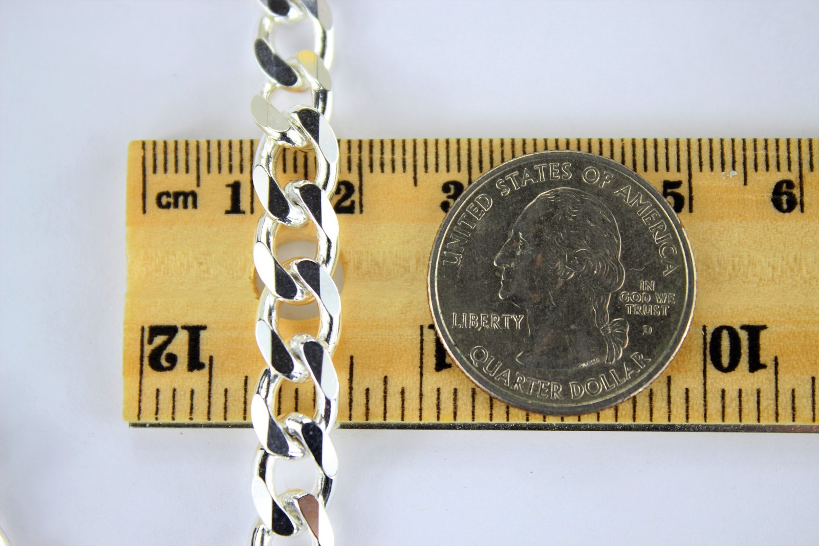 .925 Sterling Silver Cuban Curb Link Chain Necklace 1mm~15mm Men Women 16″~40″