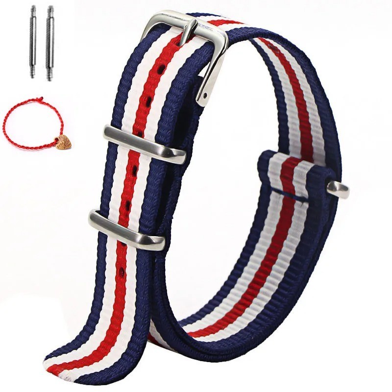 1pcs Nylon Strap 16mm 18mm 20mm 22mm Nylon Watch Band Replacement Watch Strap
