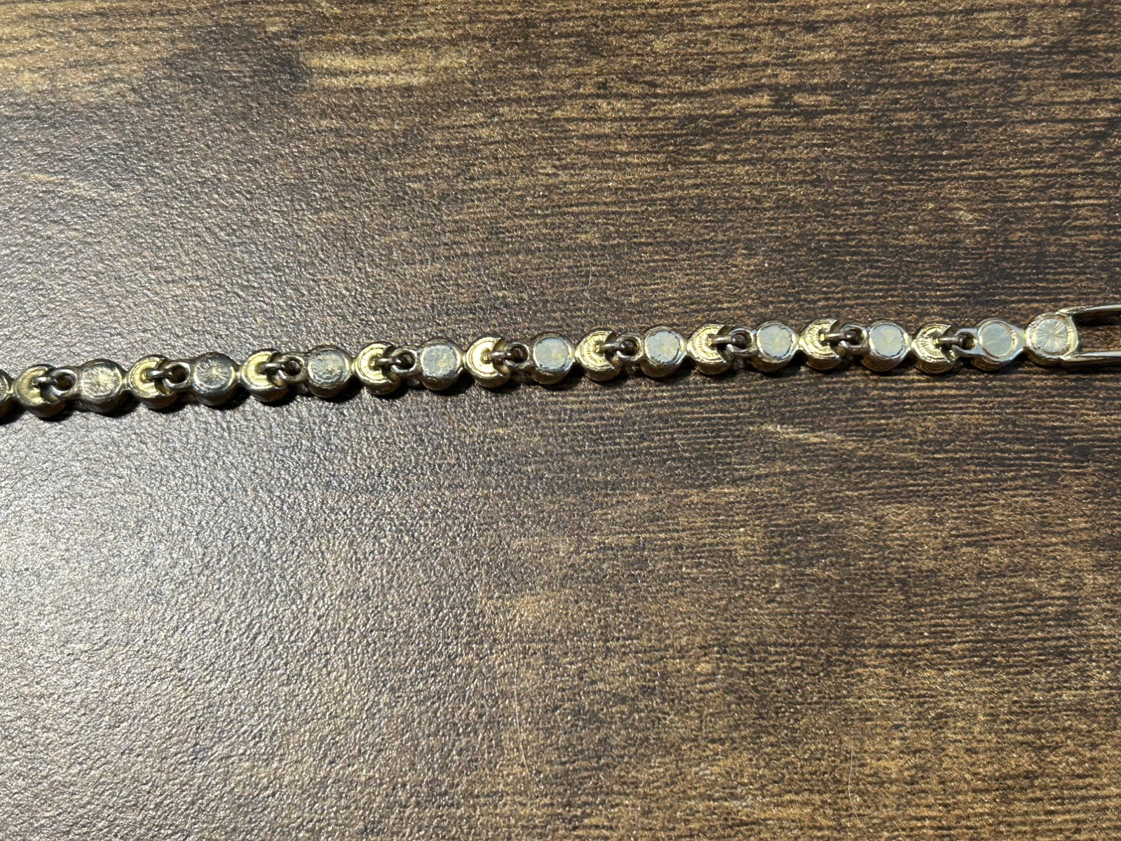 Stunning Swarovski Champagne Yellow Gold Plated Tennis Bracelet see Description