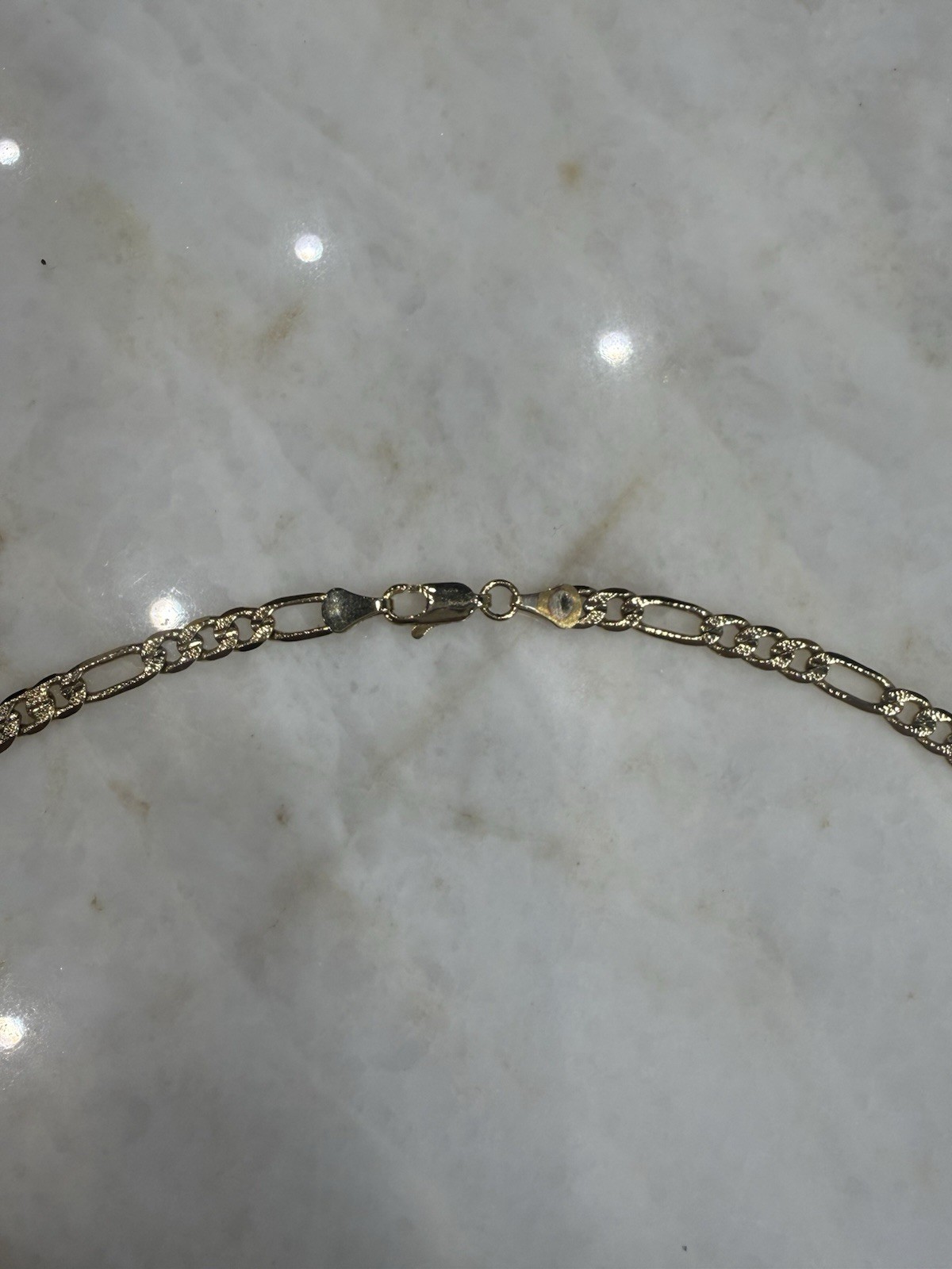 30” Gold Plated Figaro Necklace