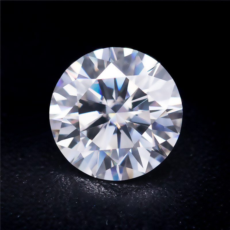 Moissanite Real Gem Stone GRA Certificate 3-12mm 0.1-6ct D VVS1 Round Loose Bead