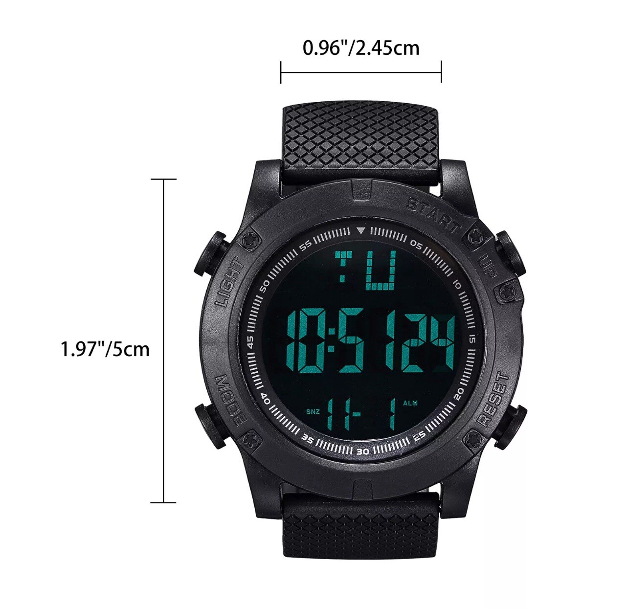 Men Waterproof Digital Sports Watch Military Tactical LED Backlight Wristwatch