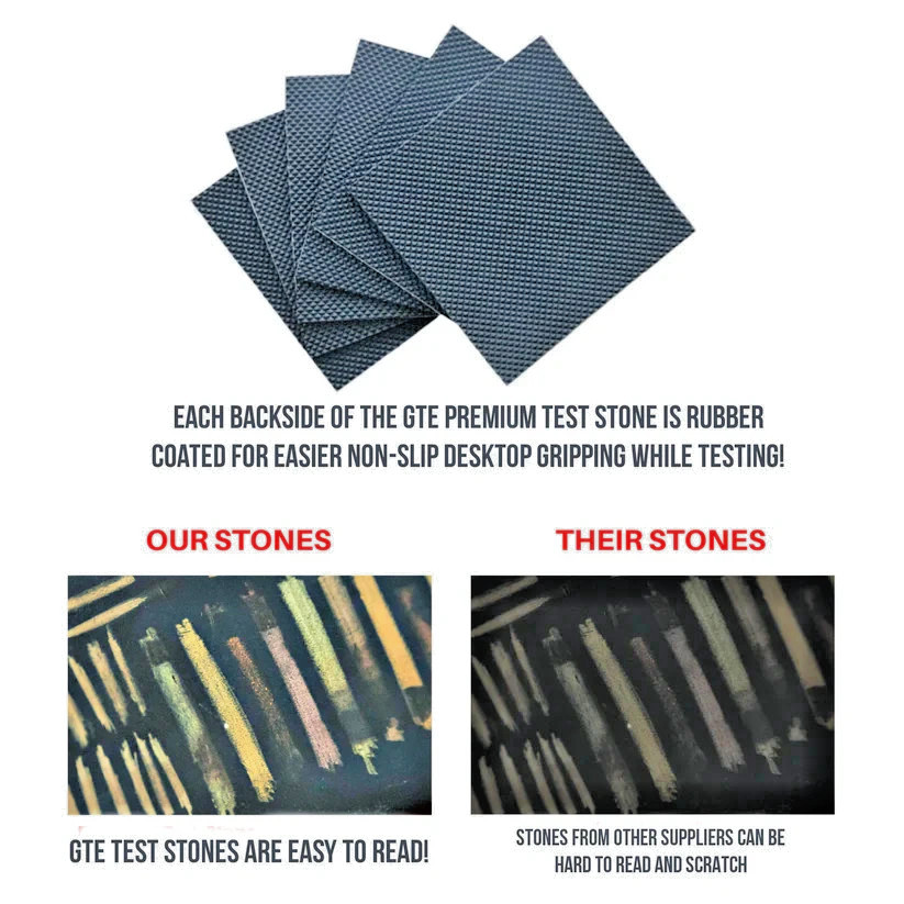 GTE Precious Metals Testing Stone *Use for Acids Scratch Test* Small 2″ x 2″