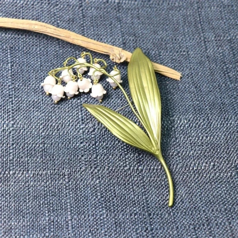Lily Of The Valley Flower Corsage Brooch Pin Woman Accessories Brooches Jewelry