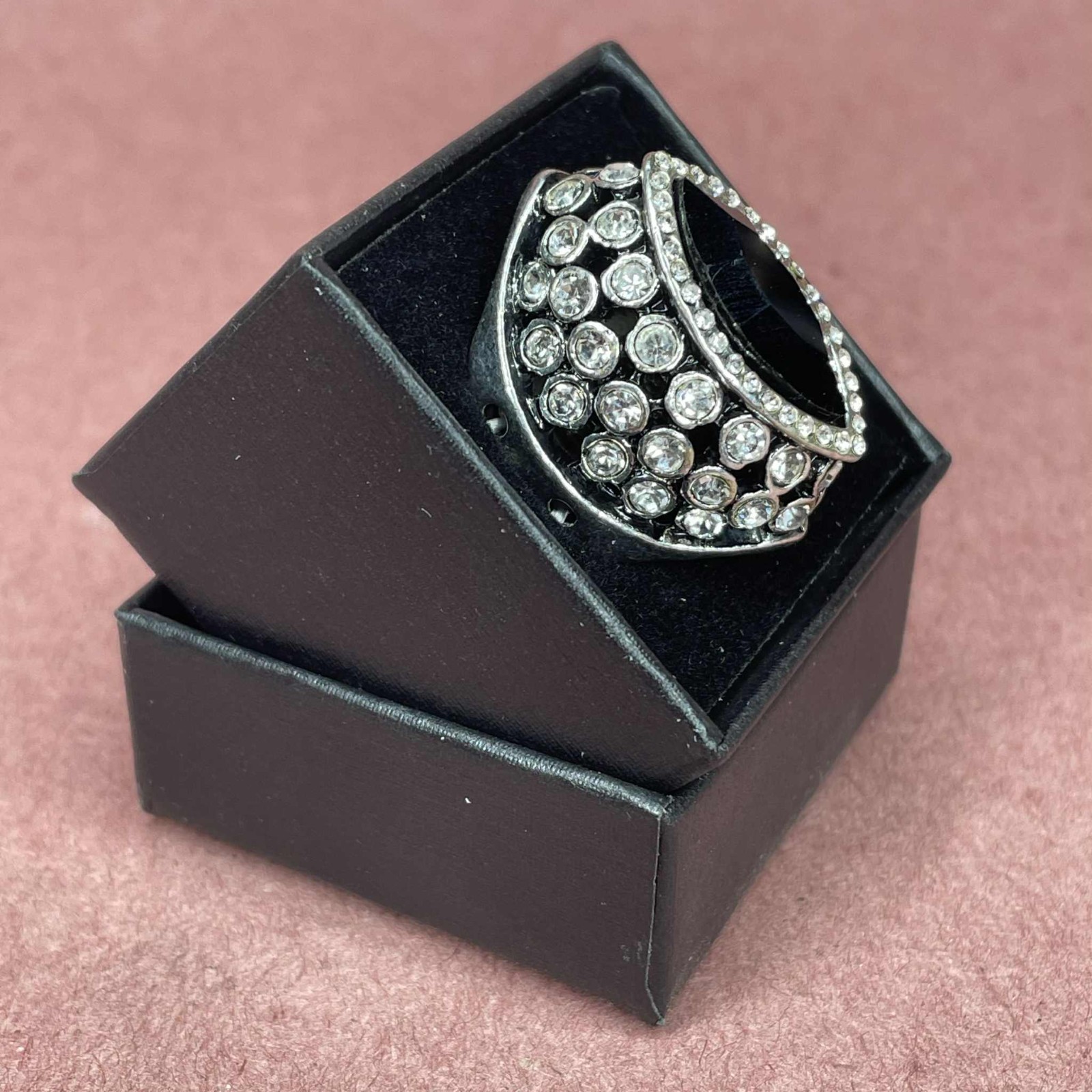 Morticia Addams Family Ring Replica Gothic Jewelry for Morticia Cosplay Costume