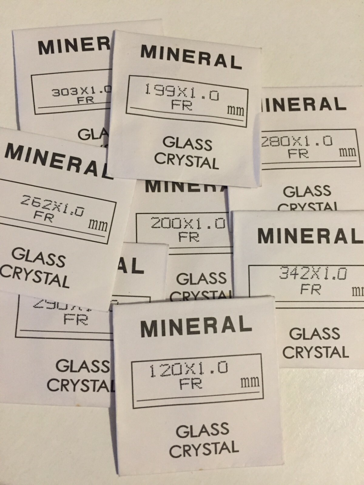 watch glass. replacement.1mm thick, 12mm to 36mm fast shipping