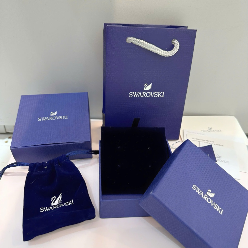 Swarovski Millenia White Large Crystal Octagon Cut Luxury Jewelry Set for Women