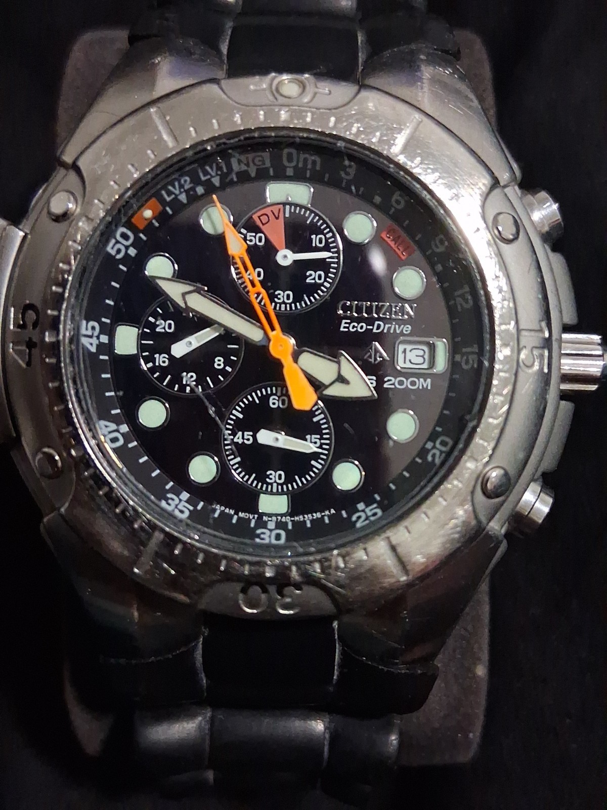 Vintage men’s Citizen Promaster Aqualand diver 200 m quartz watch 3740-H27244