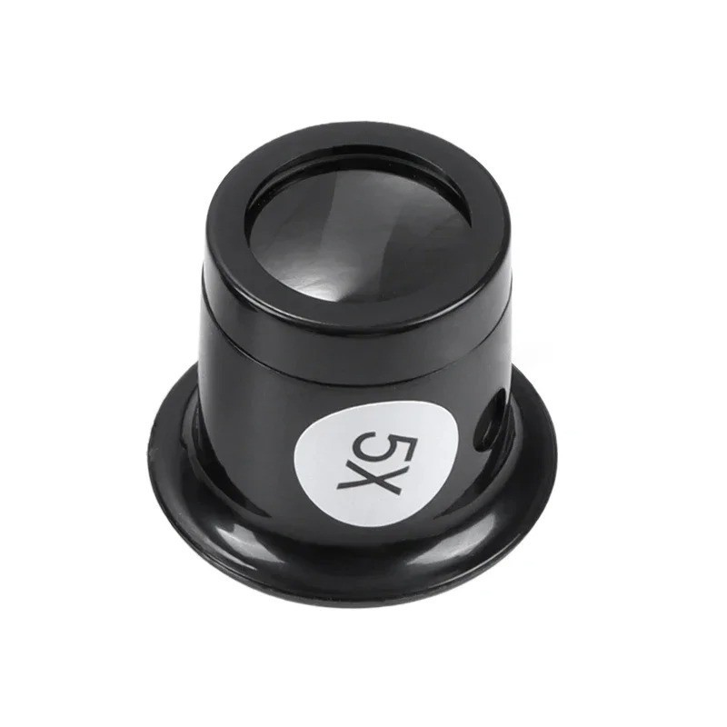 Pocket Magnifying Jewelry Eye Glass Magnifier Jewelers Loop Loupe 5X 10X 15X 20X