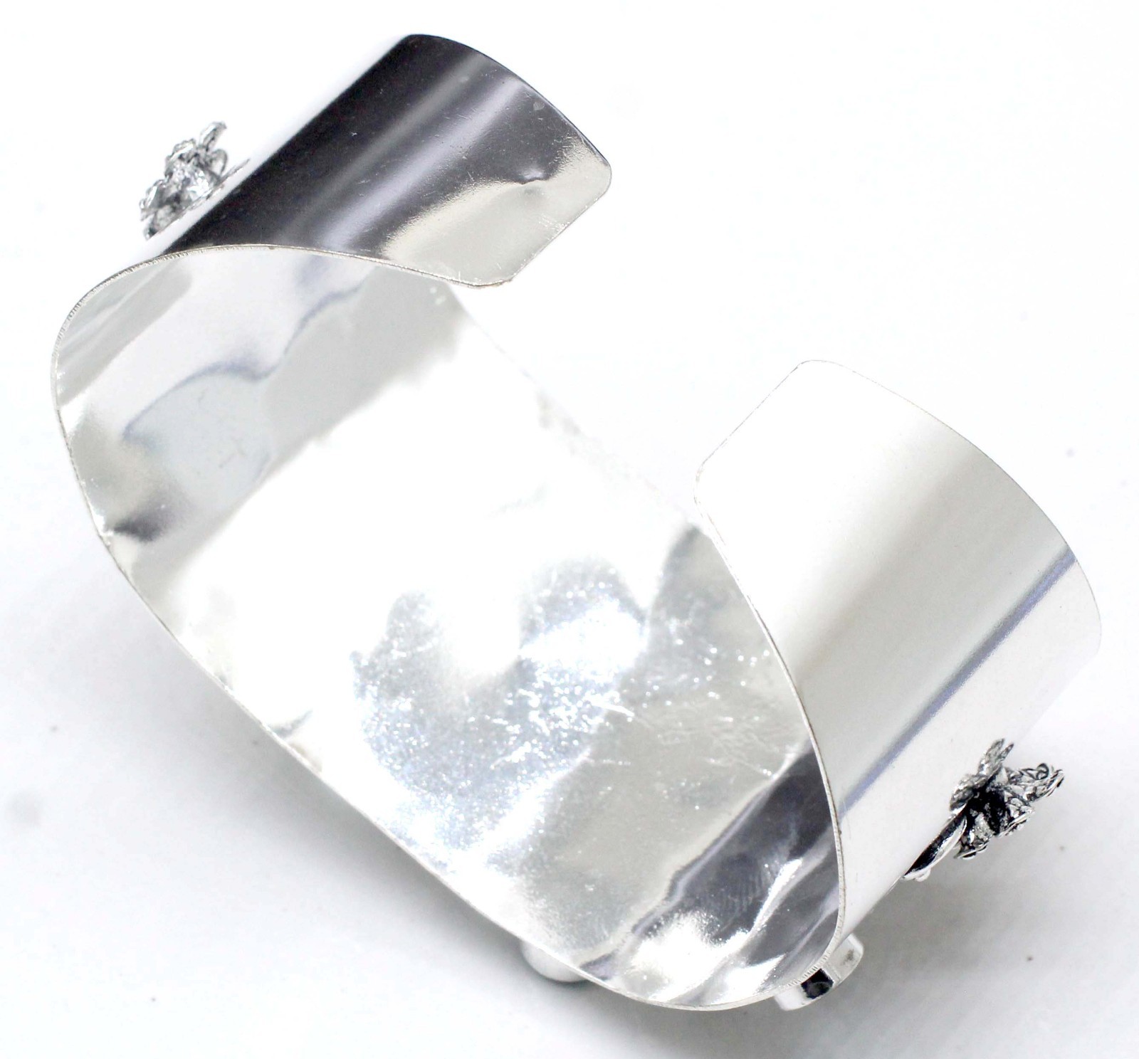 Yellow Citrine Cuff Bracelet 925 Sterling Silver Handmade Gemstone Jewelry ADJ”