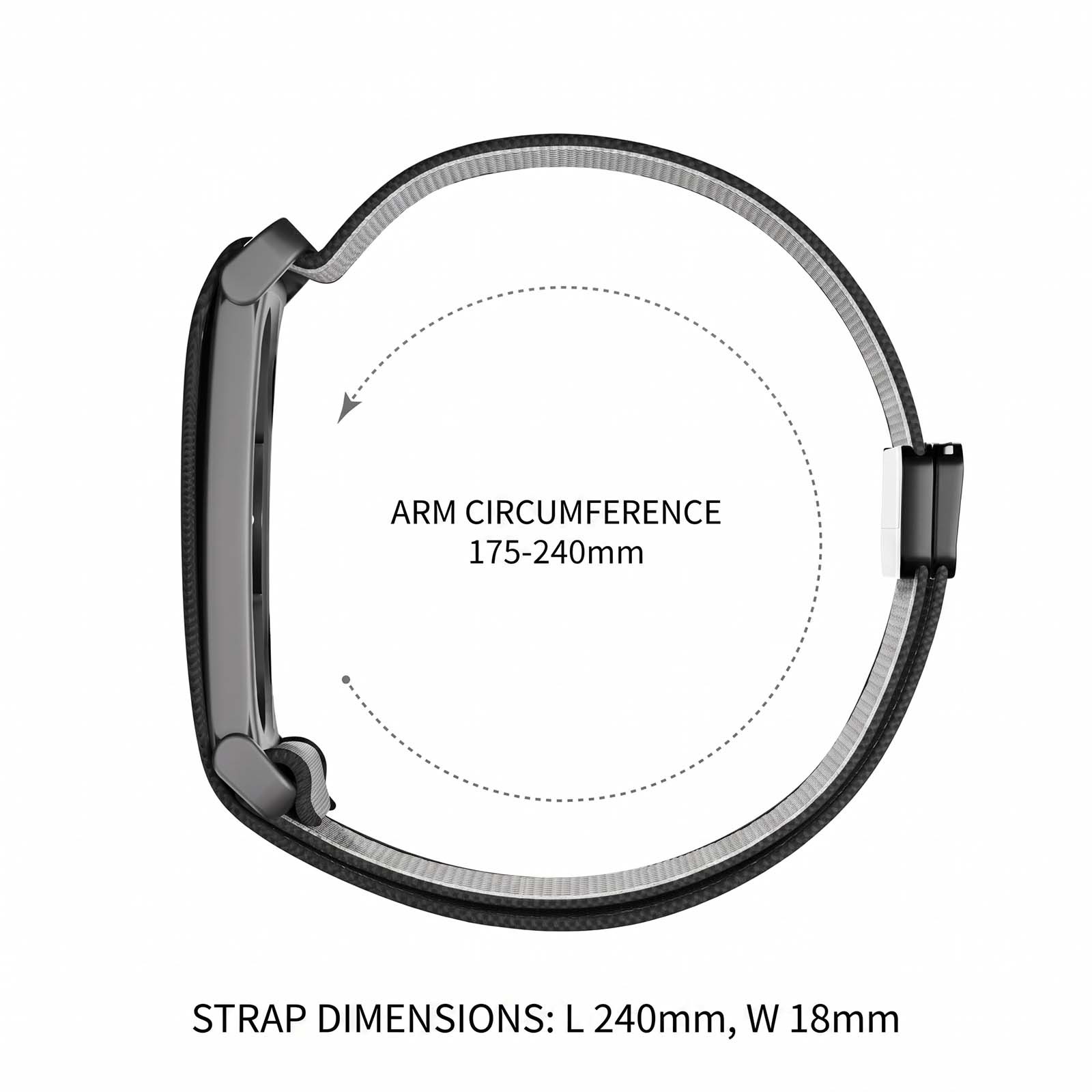 For Google Fitbit Air Magnetic Band Adjustable Elastic Nylon Loop Strap Bracelet