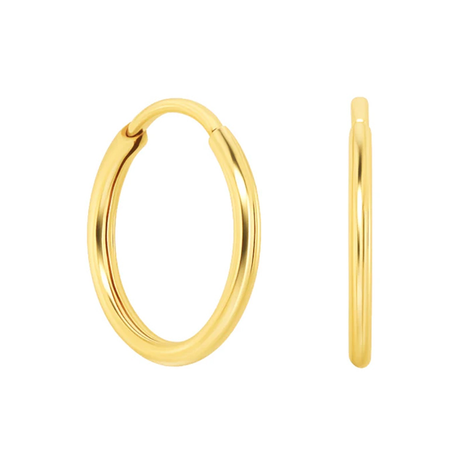 316L Surgical Steel Hinged Sleeper Hoop Rings Cartilage Helix Nose Earrings