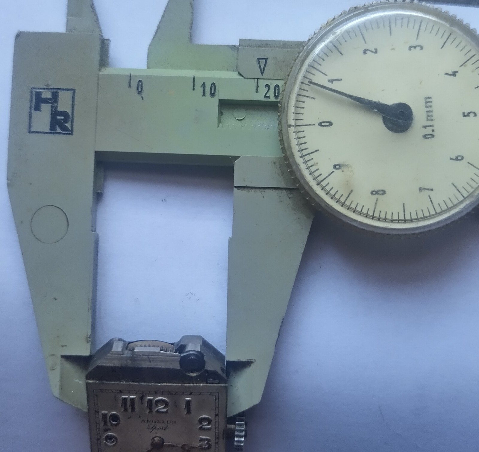 Angelus 8 Days Sport wristwatch movement c.30s