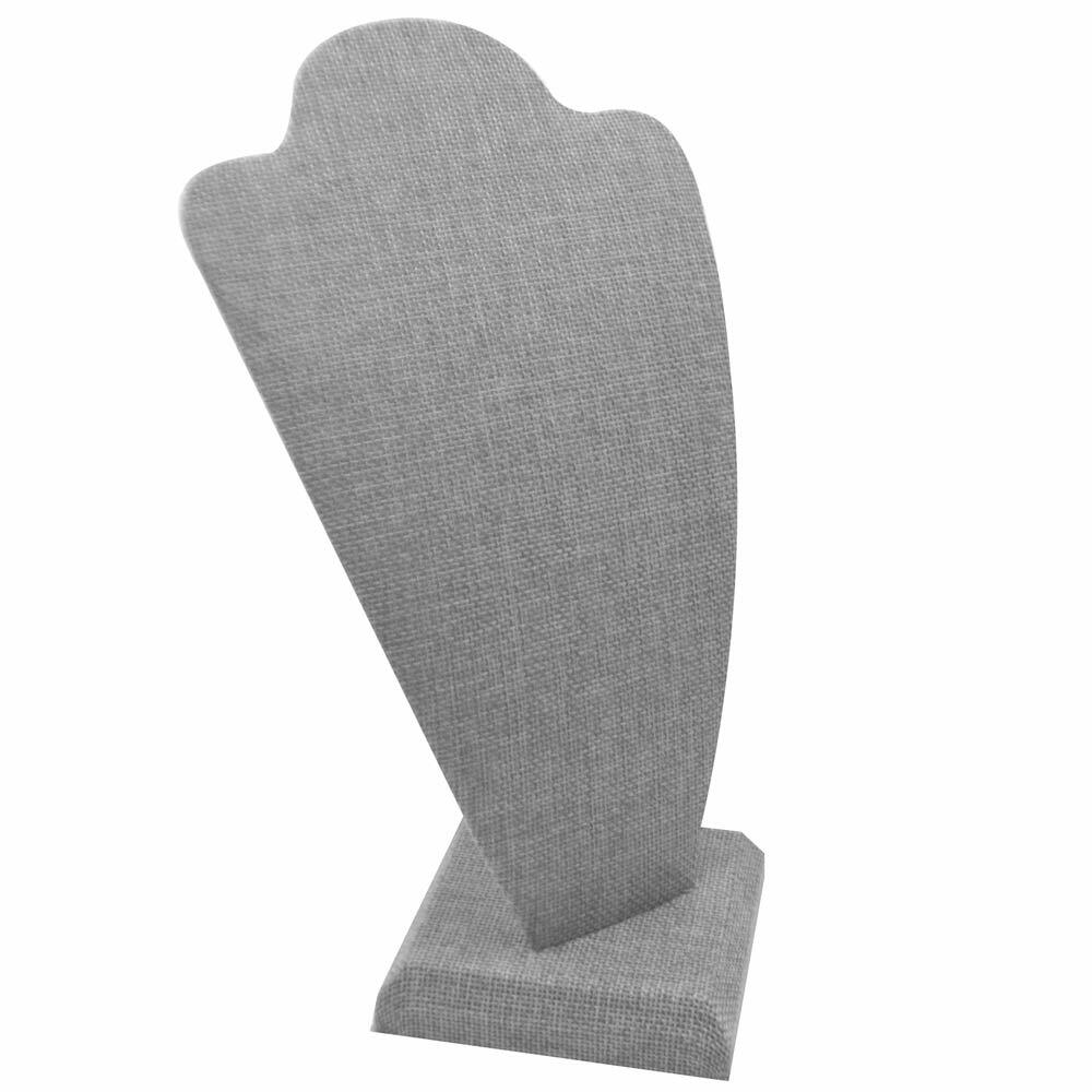 Modern Grey Linen Necklace Display Jewelry Necklace Display Showcase Jewelry