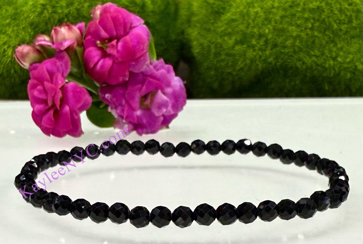 Wholesale 6 Pcs Natural Pink Opal 4mm Faceted 7.5” Stretch Bracelet