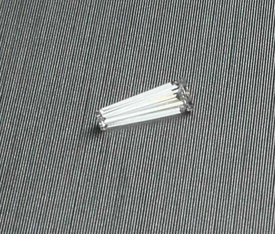 0.14 CT LOOSE NATURAL TAPERED BAGUETTE DIAMOND 6.24 x 2,25 x 1.95 MM