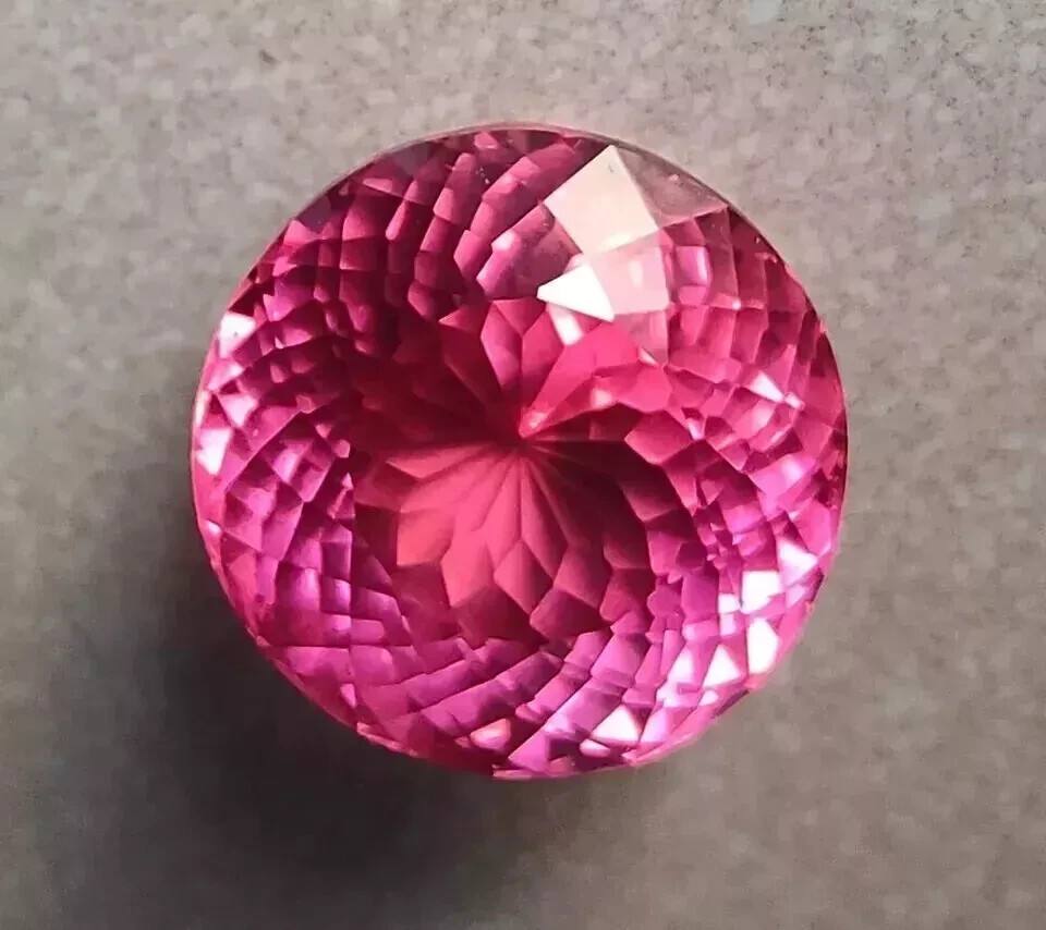 100 Ct+ Round Cut Shiny Padparadscha Sapphire Natural Loose Gemstone Certified