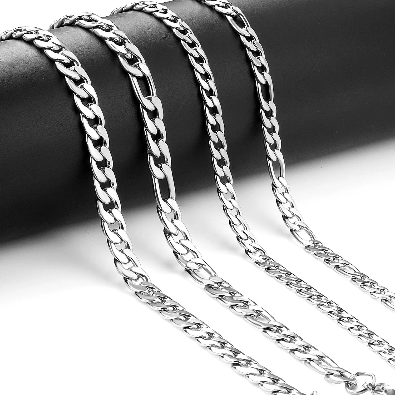 Classic Cuban Blade Chain Boys Stainless Steel Jewelry Personality Hip Hop Style