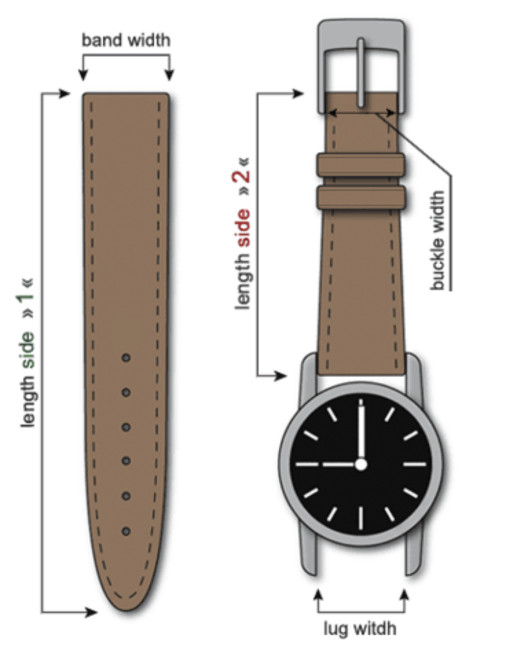 Handmade Crocodile Skin Leather Watch Strap Band 18mm/24mm