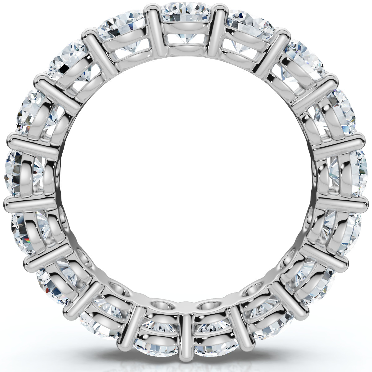 2 – 6Ct TW Diamond Eternity Ring 14k Gold Anniversary Lab Grown Wedding Band