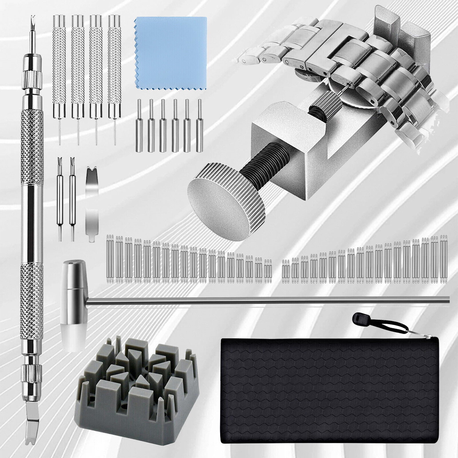 Adjustment Watch Band Strap Bracelet Link Pin Remover Repair Resizing Tool Kits
