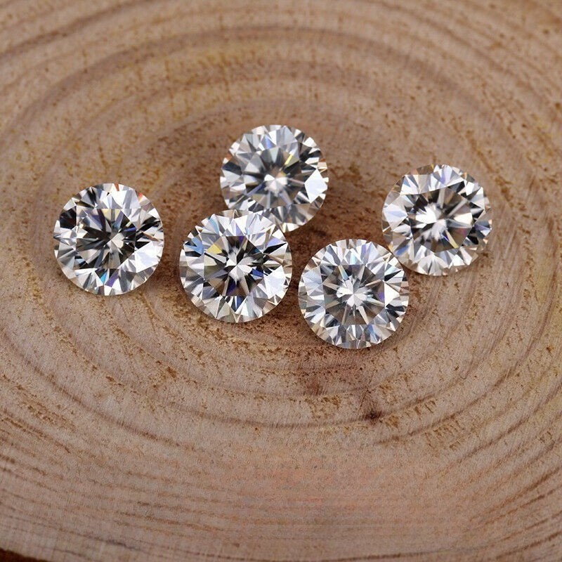 High Quality D Color Round 0.8-10mm VVS1 Moissanite Loose GRA Factory Directly