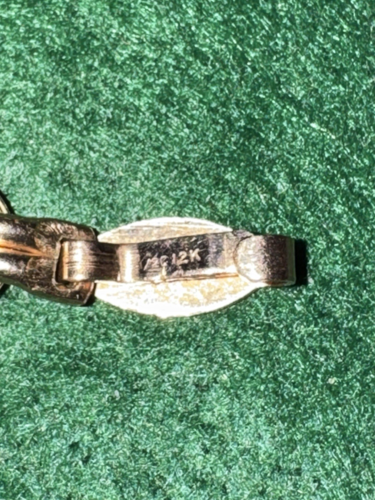 Vintage 12K GF Gold Filled Rose & Yellow Gold Love Knot Bracelet 8”