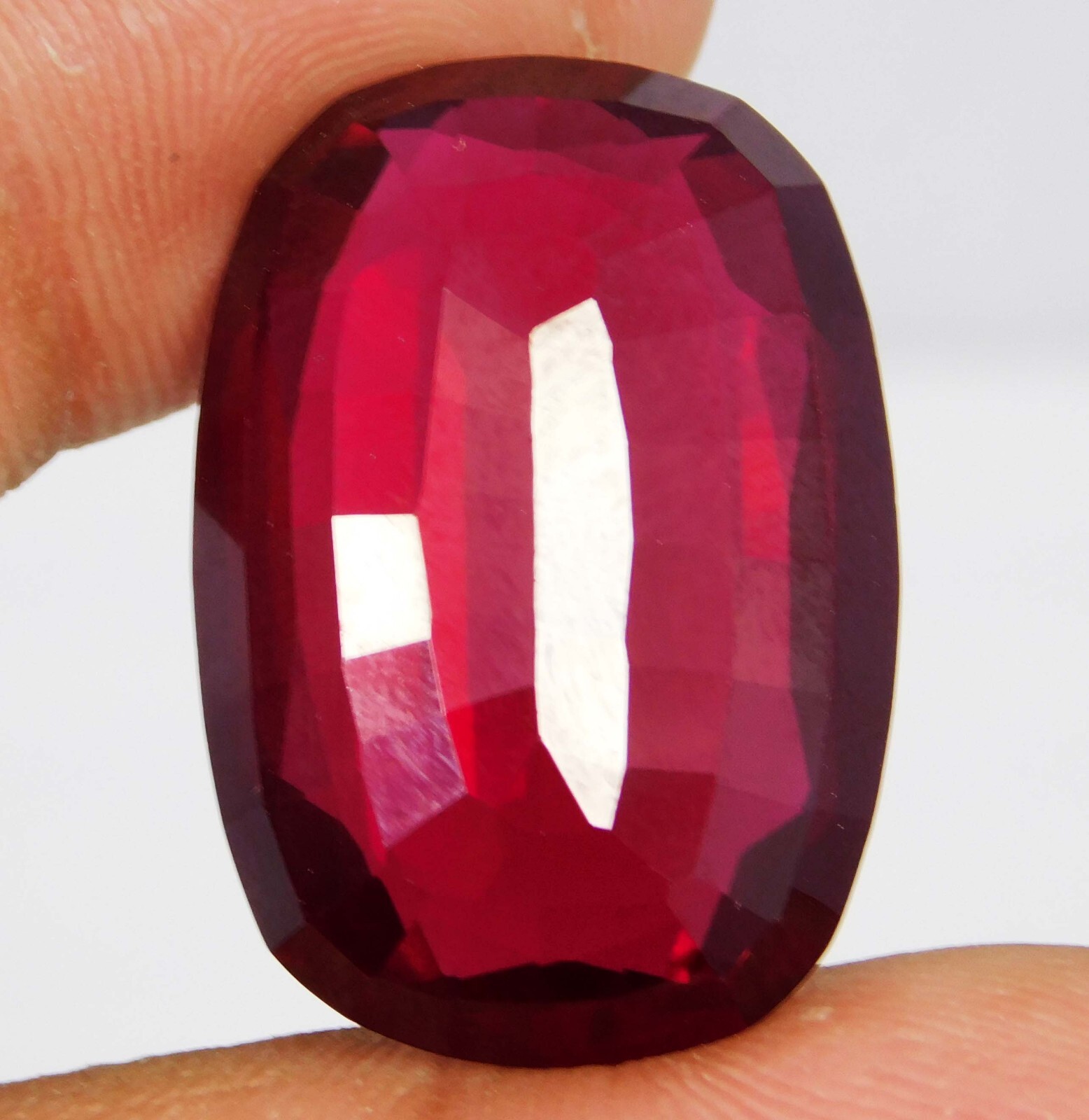 Certified 100.05 Ct Natural BURMA Pigeon Blood Red Ruby Unheated Loose Gemstone