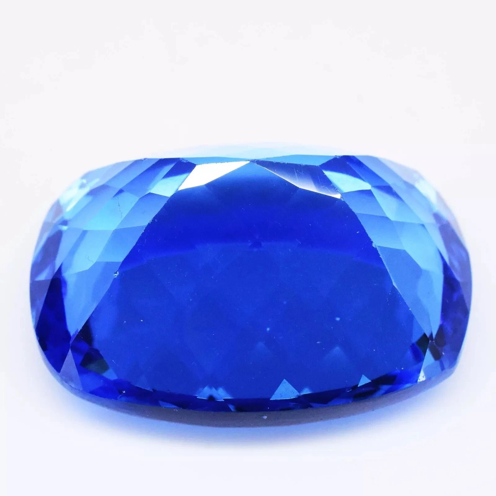 Natural Cushion Cut Stunning Blue Sapphire 40-50 ct Cambodian Certified Gemstone