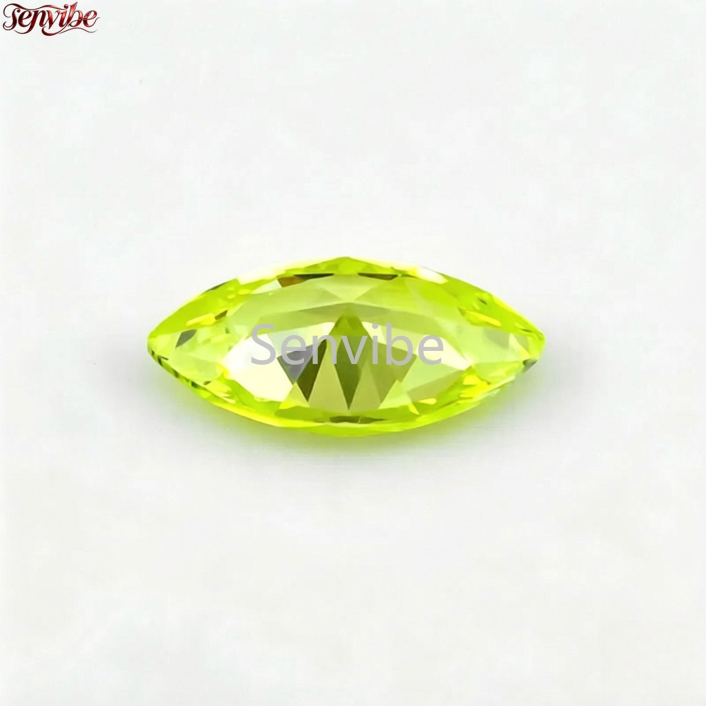 10~20 pcsFruity green Marquise Cut Synthetic Zircon 5A Loose CZ Accent Gemstone