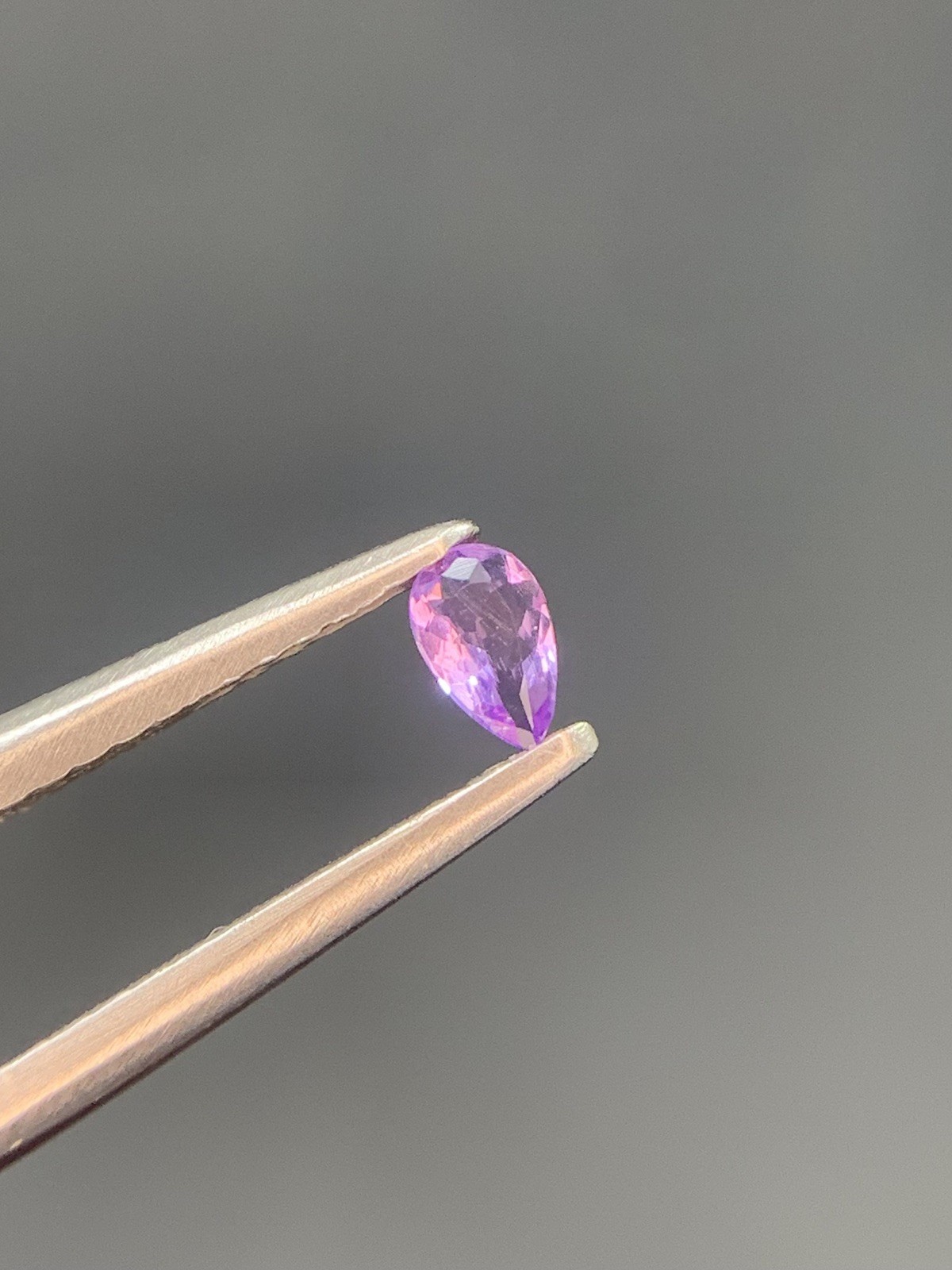 0.09/Ct,Rare Purple Pink Natural Hackmanite,Pear Cut,Uv re,highly tenebrescence,