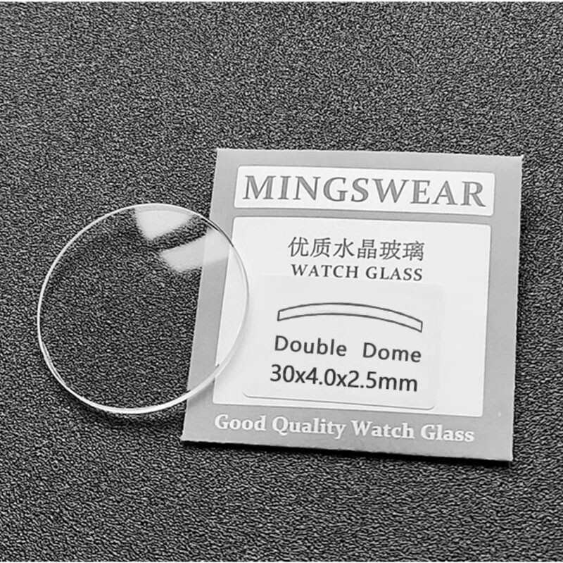 1.0/1.2/1.5/2.0/2.5mm Thick Double Dome Mineral Watch Glass Crystal 18-60mm