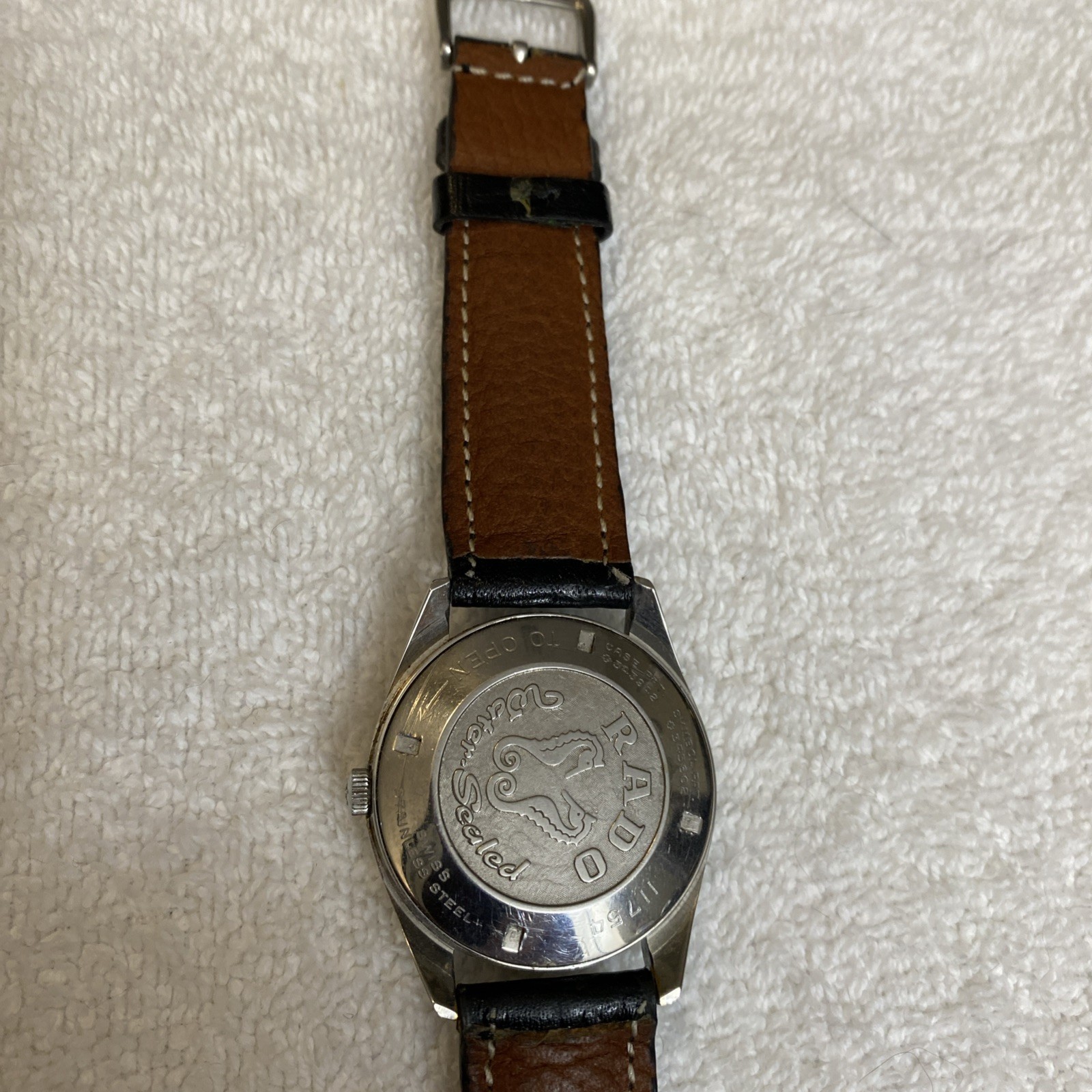 ***Vintage Rare Swiss Rado Men Wristwatch Daymaster 30 Stainless Steel Date Days