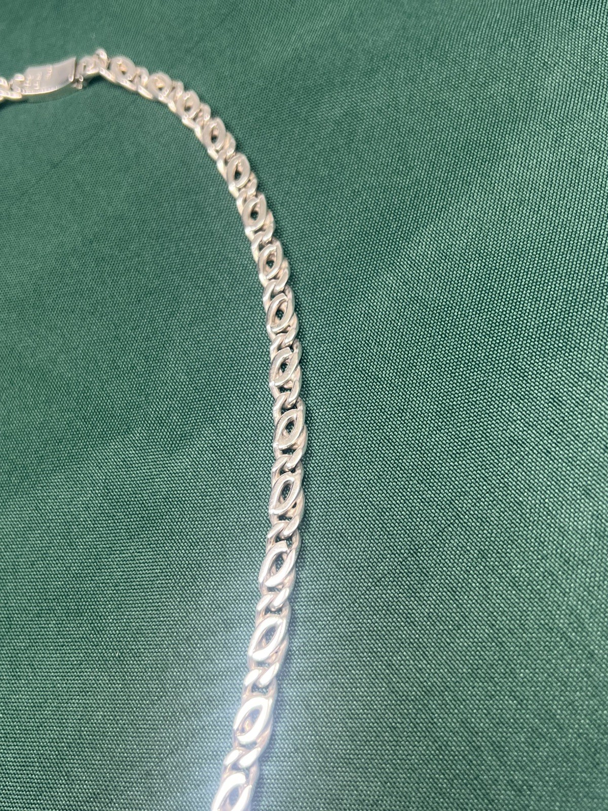 VTG MEXICO 925 STERLING SILVER ANCHOR SCROLL MARINERS CHAIN LINK NECKLACE 94g