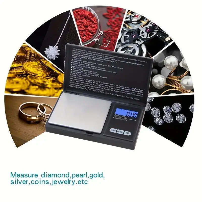 Jewelry Scales for Gold Sterling Silver Digital Scale Gram Electronic Scales 100