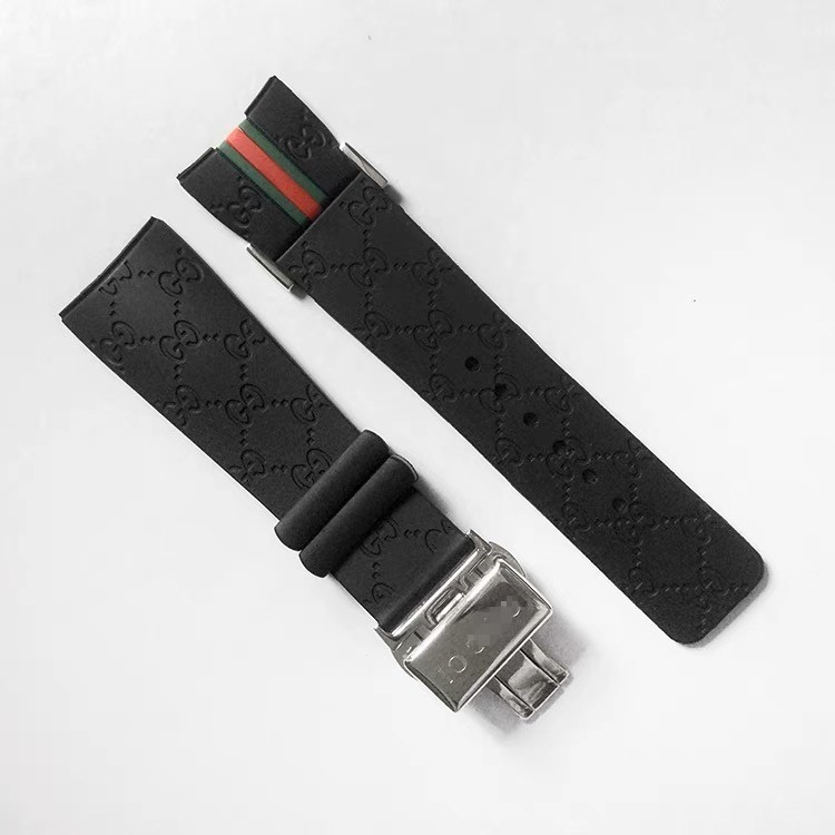 26MM Fit For I-Gucci Digital Men’s Watch YA114207 Rubber replacement Watch Strap