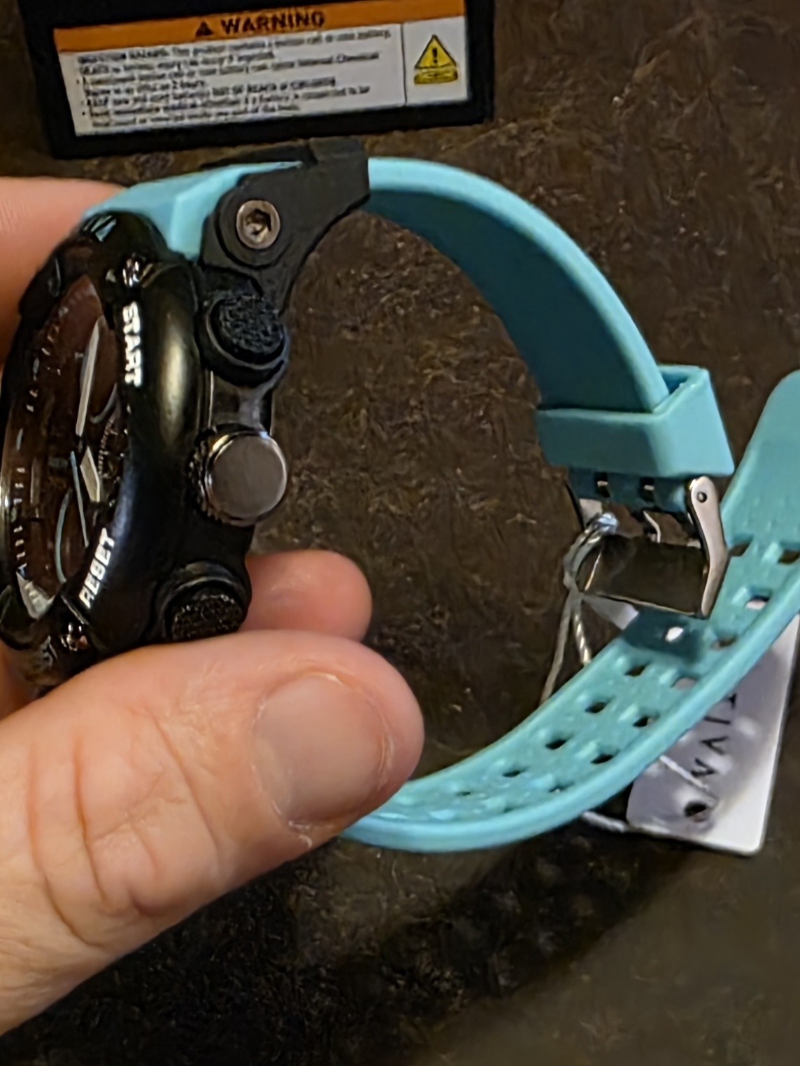 Activa Dual Time Men’s Analog-Digital Dual Time Quartz 30m Teal Blue Strap w Box