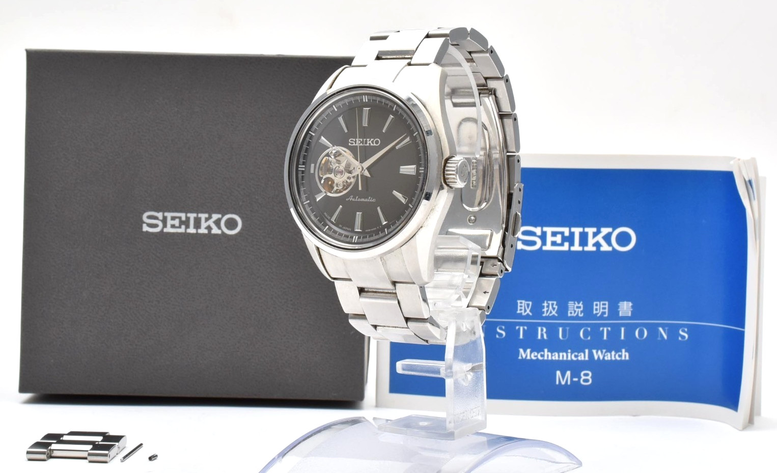 [Box,Paper] SEIKO Presage 4R38-00S0 Black Dial Automatic Men’s Watch JAPAN