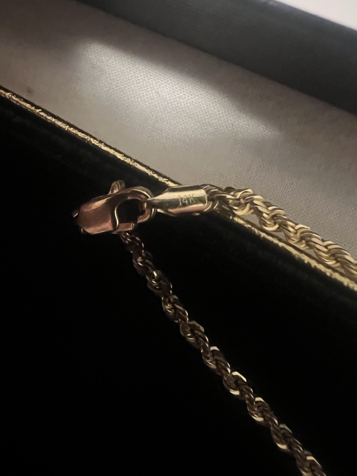 14k Yellow Gold Solid Diamond Cut Rope Chain 22 Inch/ 3.0mm Width/ 16.5 Grams