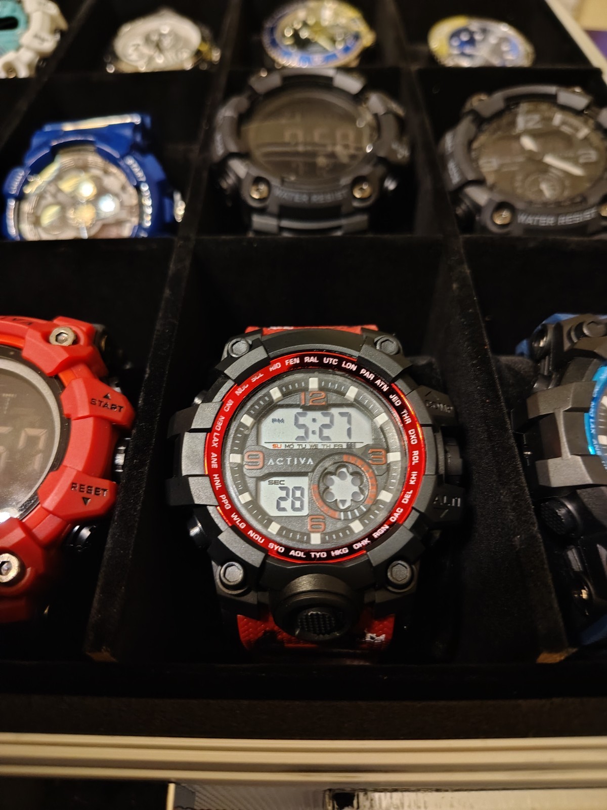 Activa Lot of 18 Assorted Adult Wristwatches with Carrying Case f/$475 Or $40ea