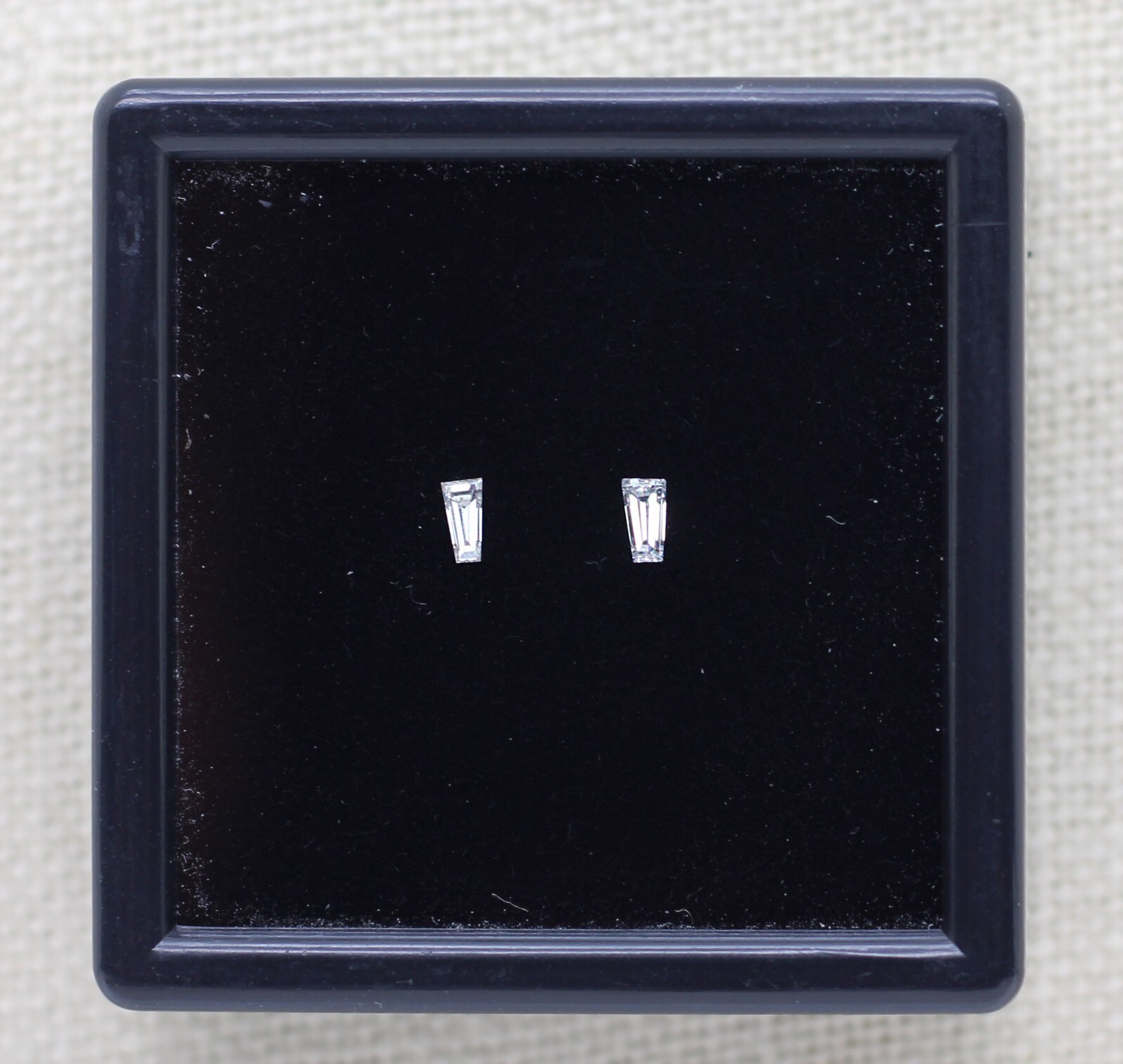 Natural 0.14ct Tapered Baguette Cut Loose Diamond Lot of 2