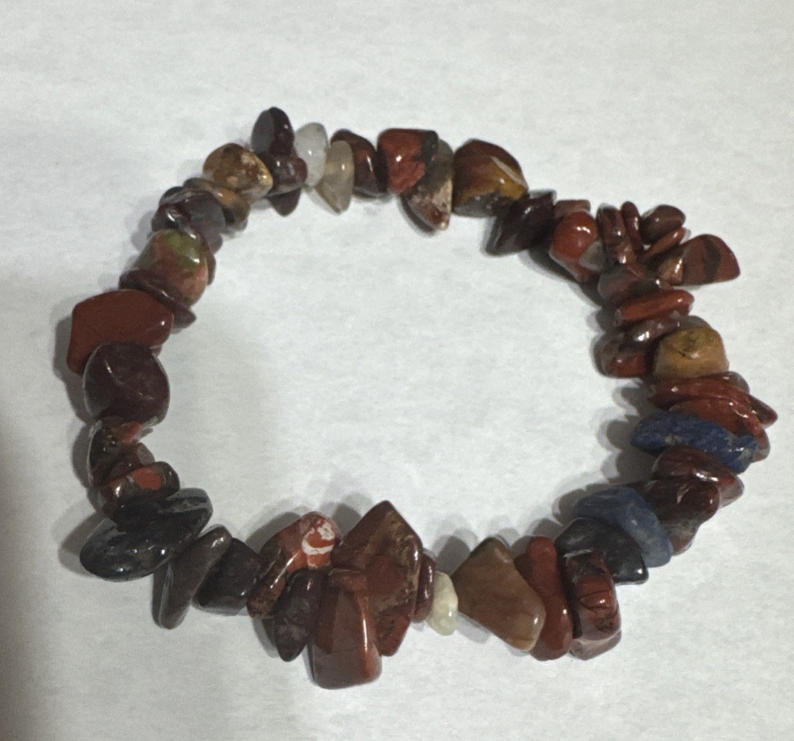 Diffuser Bracelets 4 Pc Lot Multicolored Gemstone & Lava Unique Artisan Trendy