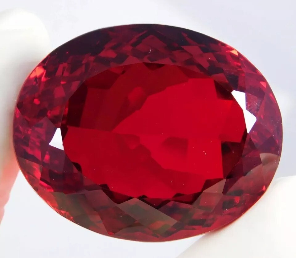 Natural Brazilian Red Topaz Certified 236+Ct AAA+ Oval Cut Loose Gemstone